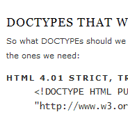 Fix Your Site With the Right Doctype