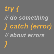 Using JavaScript's try-catch Statement