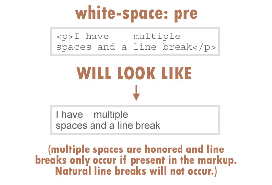 white-space: pre